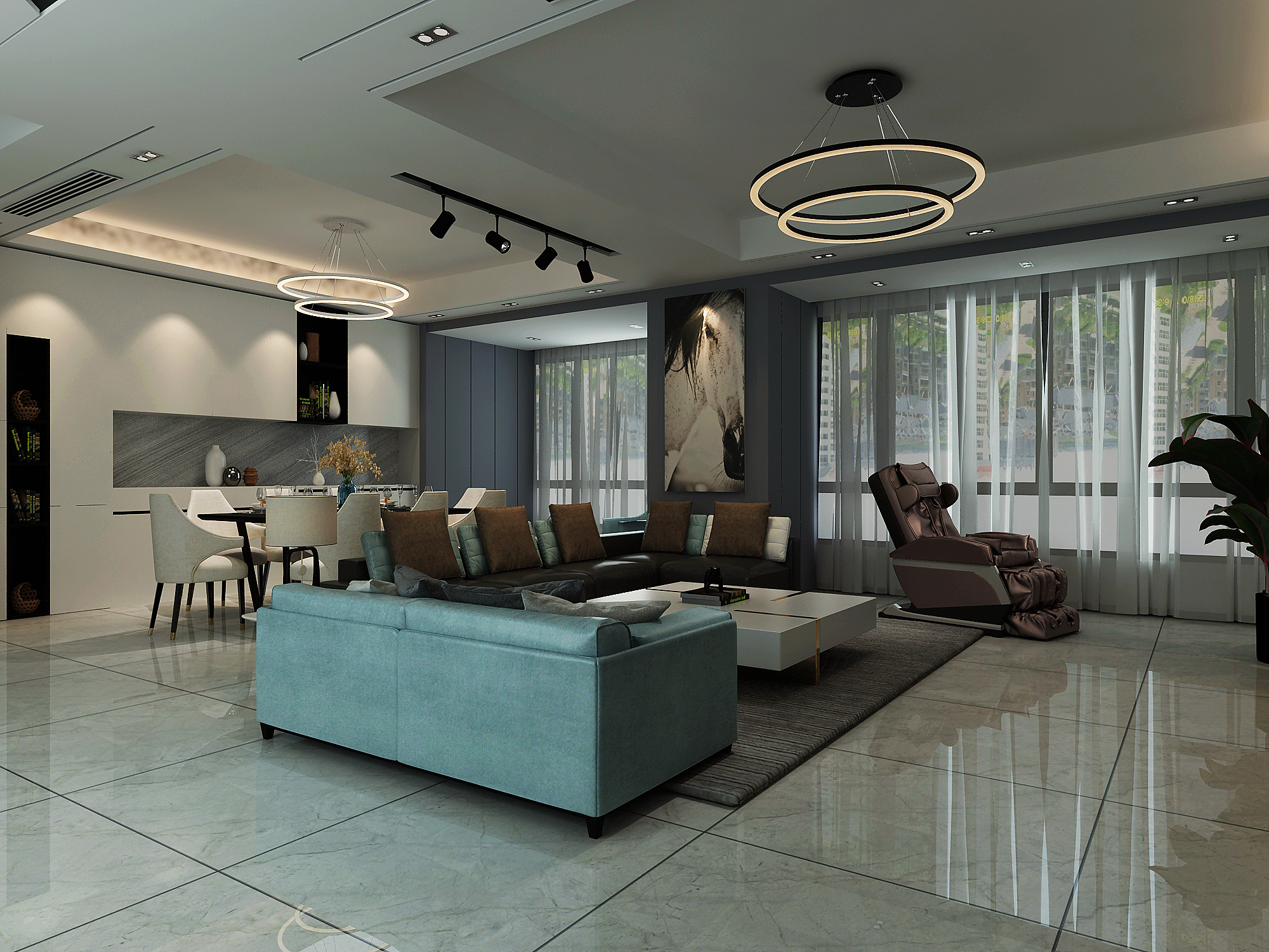 龍湖九里晴川-現(xiàn)代簡約-臥室設(shè)計效果圖