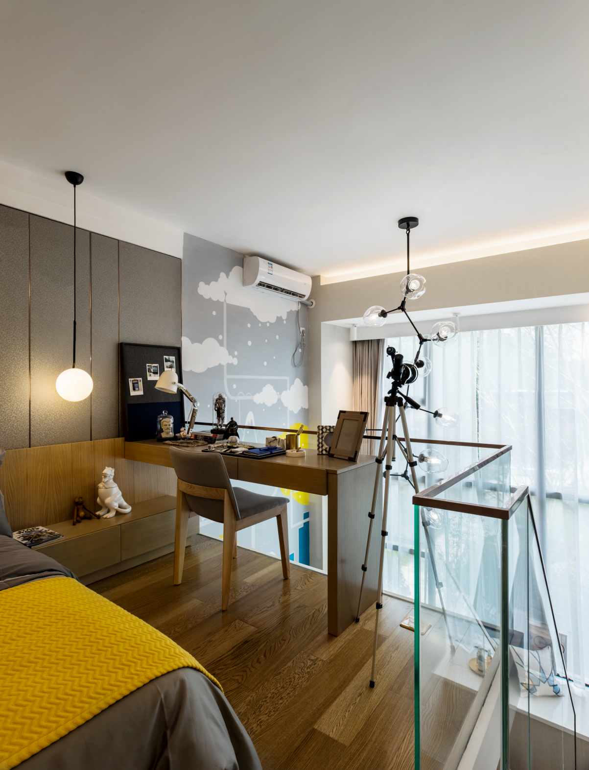 龍湖九里晴川-現(xiàn)代簡(jiǎn)約-臥室設(shè)計(jì)效果圖