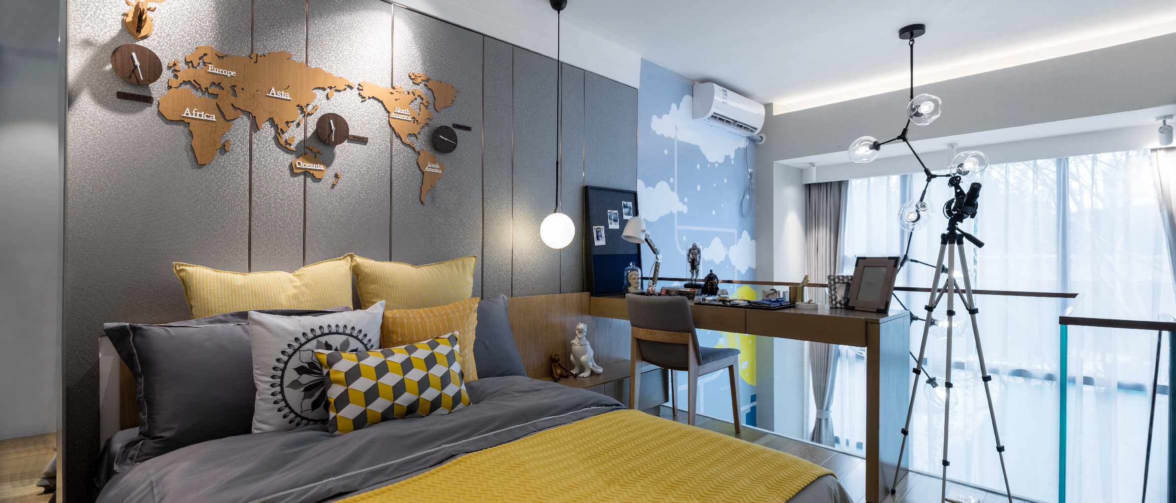 龍湖九里晴川-現(xiàn)代簡約-臥室設(shè)計(jì)效果圖