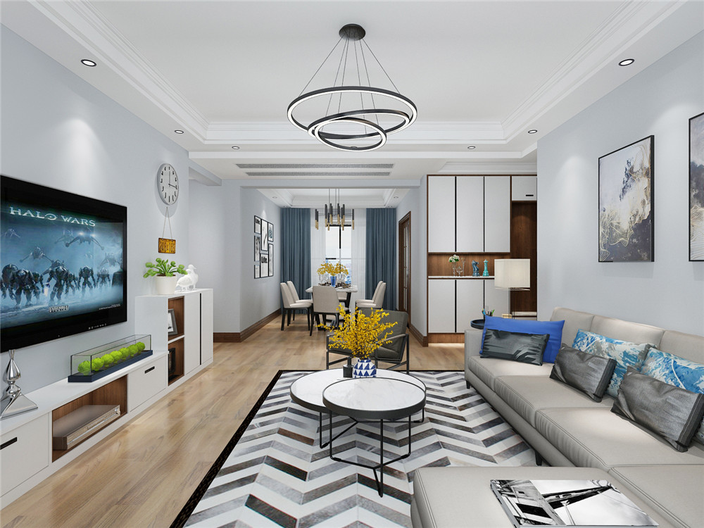 龍湖九里晴川-現(xiàn)代簡約-臥室設計效果圖