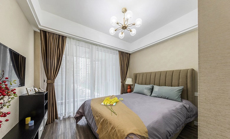 龍湖九里晴川-現(xiàn)代簡約-臥室設計效果圖