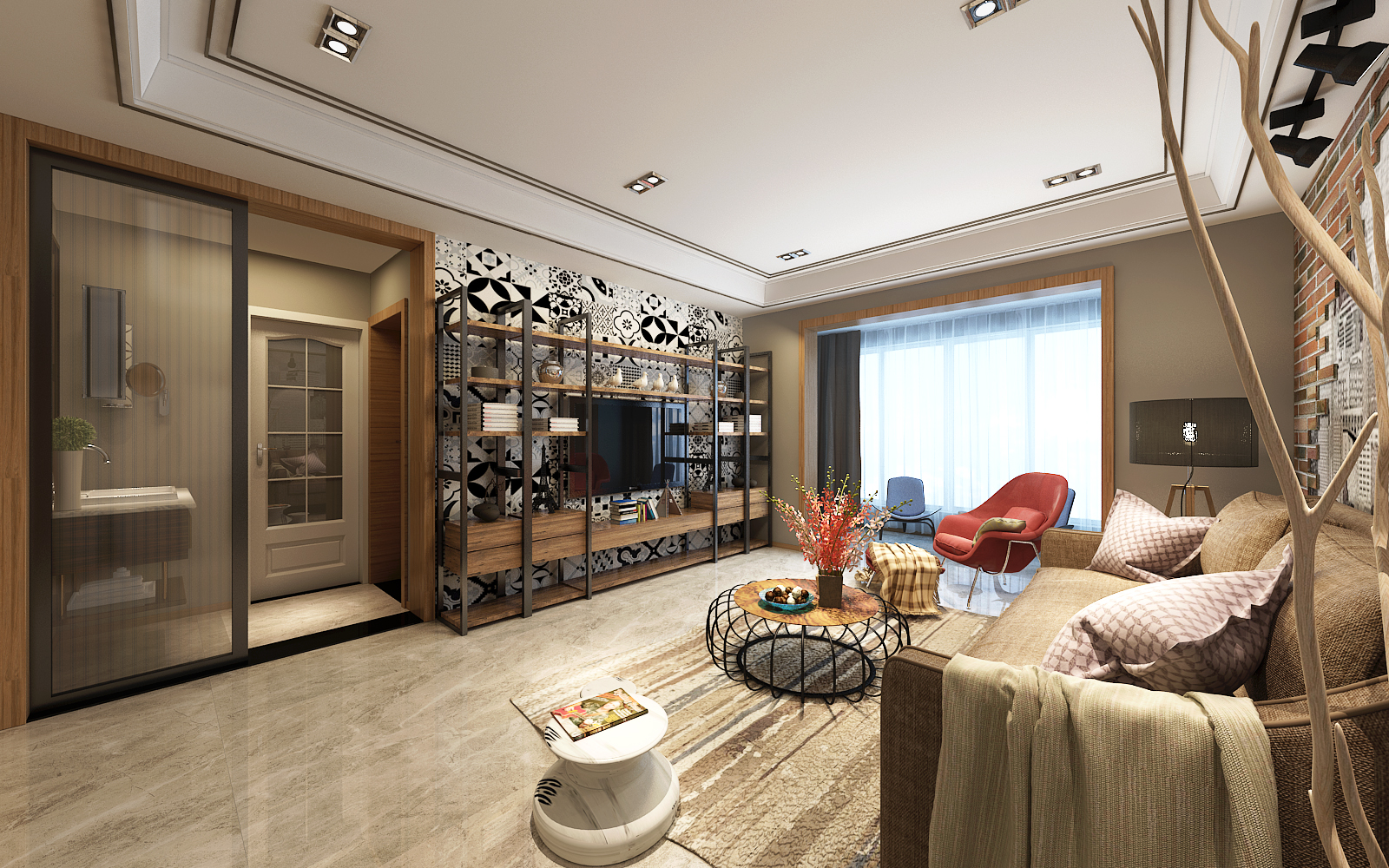 龍湖九里晴川-現(xiàn)代簡約-臥室設(shè)計效果圖