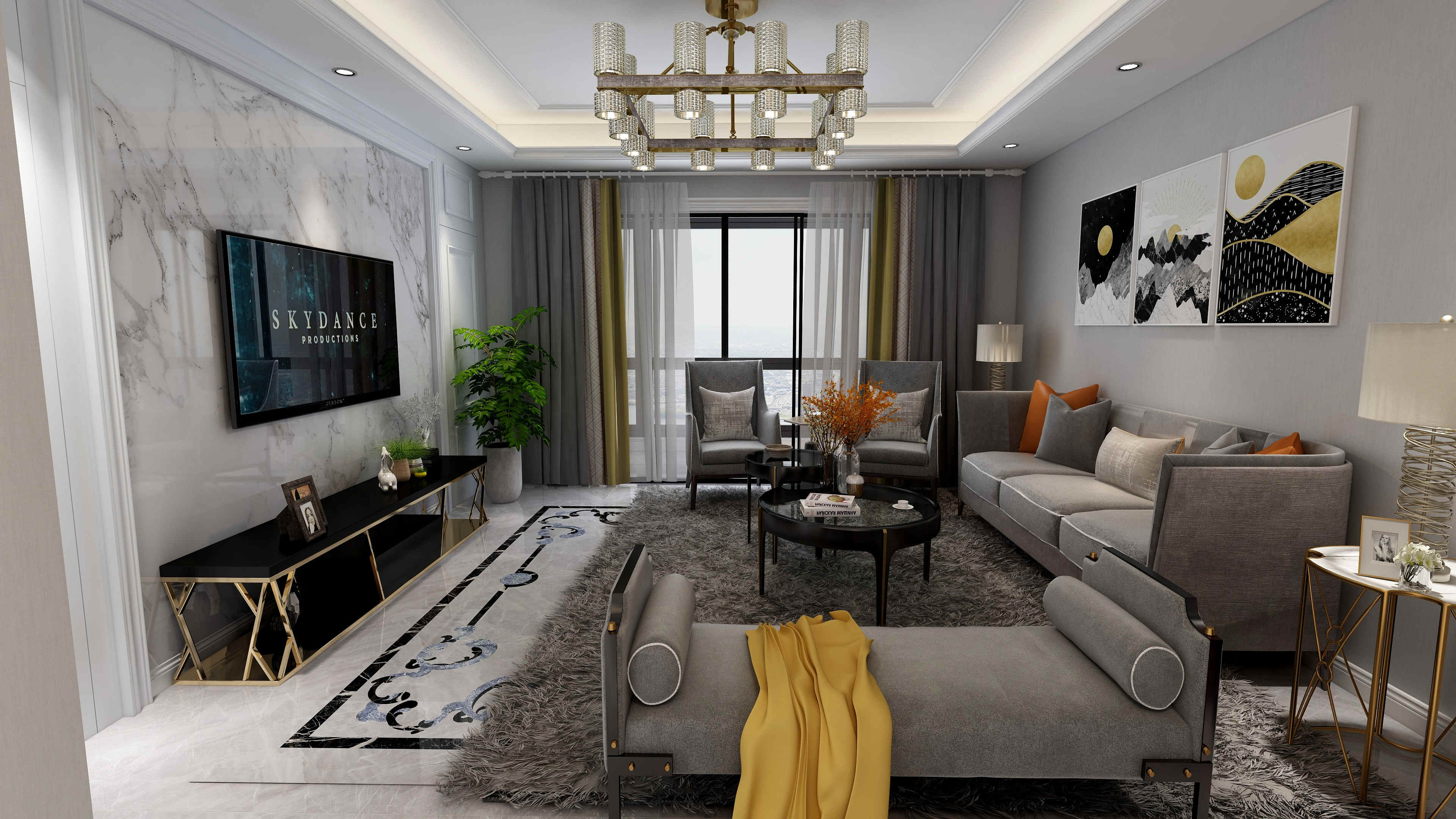 龍湖九里晴川-現(xiàn)代簡約-臥室設(shè)計效果圖