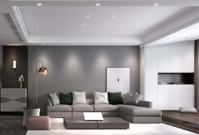 [裝修案例]129平現(xiàn)代簡約風(fēng)格裝修案例，黑白灰的完美詮釋