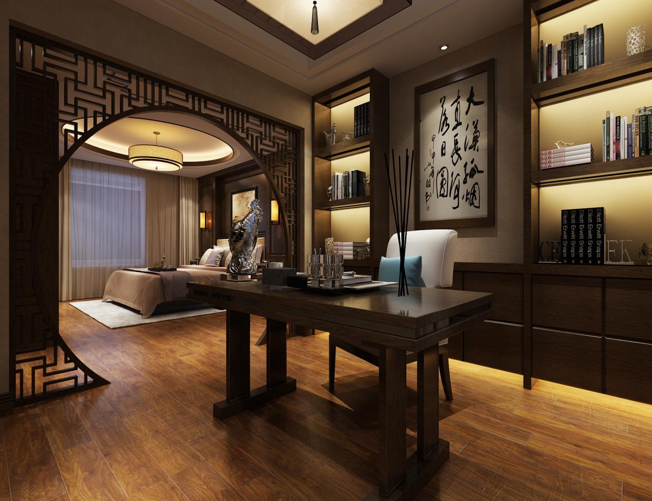 龍湖九里晴川-現(xiàn)代簡約-臥室設計效果圖