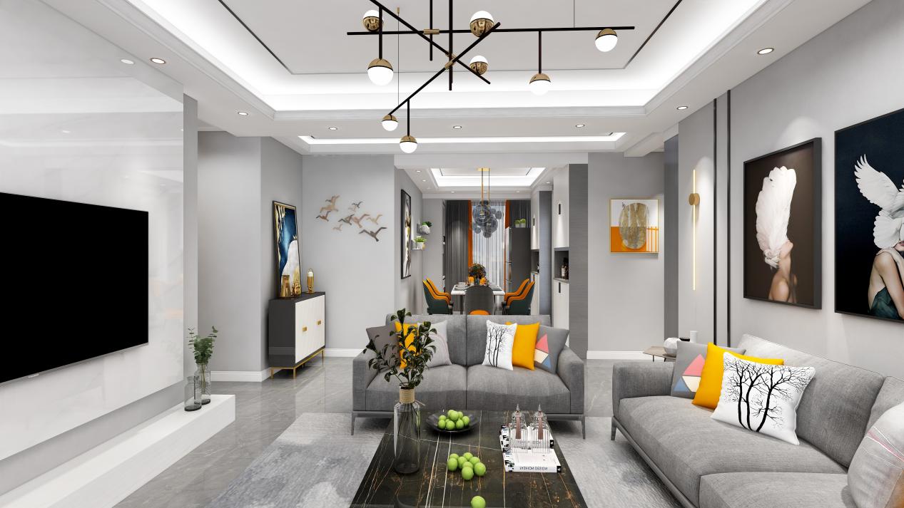 龍湖九里晴川-現(xiàn)代簡約-臥室設計效果圖