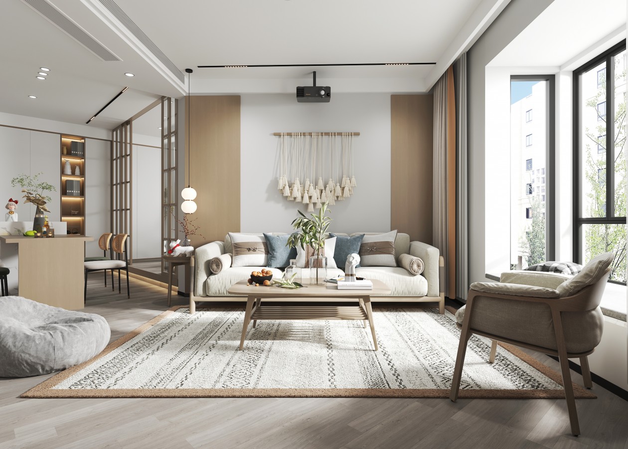 龍湖九里晴川-現(xiàn)代簡(jiǎn)約-臥室設(shè)計(jì)效果圖